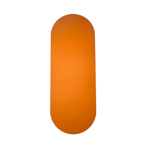 Esteras de yoga antideslizantes de PU, Color naranja y Beige, fibra de coco, caucho Natural de PU, forma de arco ovalada única, novedad de 2024 